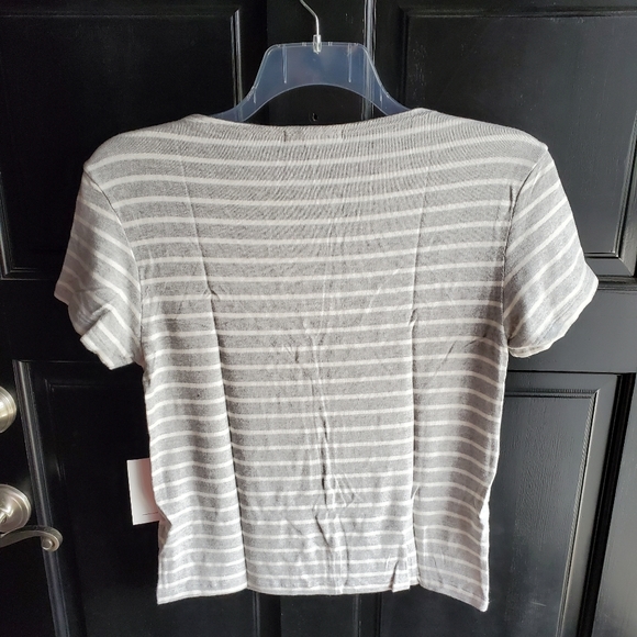 HYE PARK and LUNE Supersoft Gray & White  T-Shirt - Picture 3 of 12